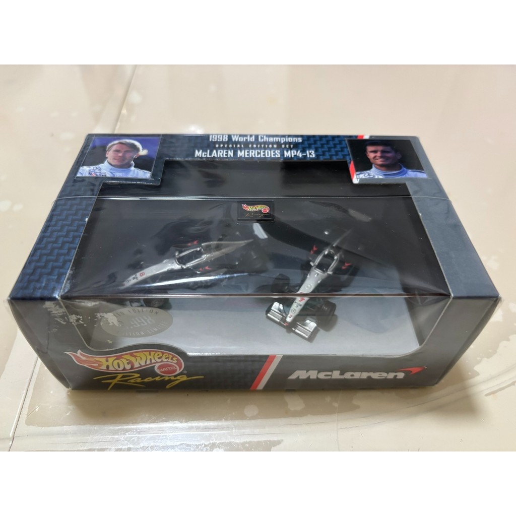 Hot Wheels F1 McLaren Harkini + Kutehard 1998 World Champion 1: 64 Good Car Good Box Flawless Perfec