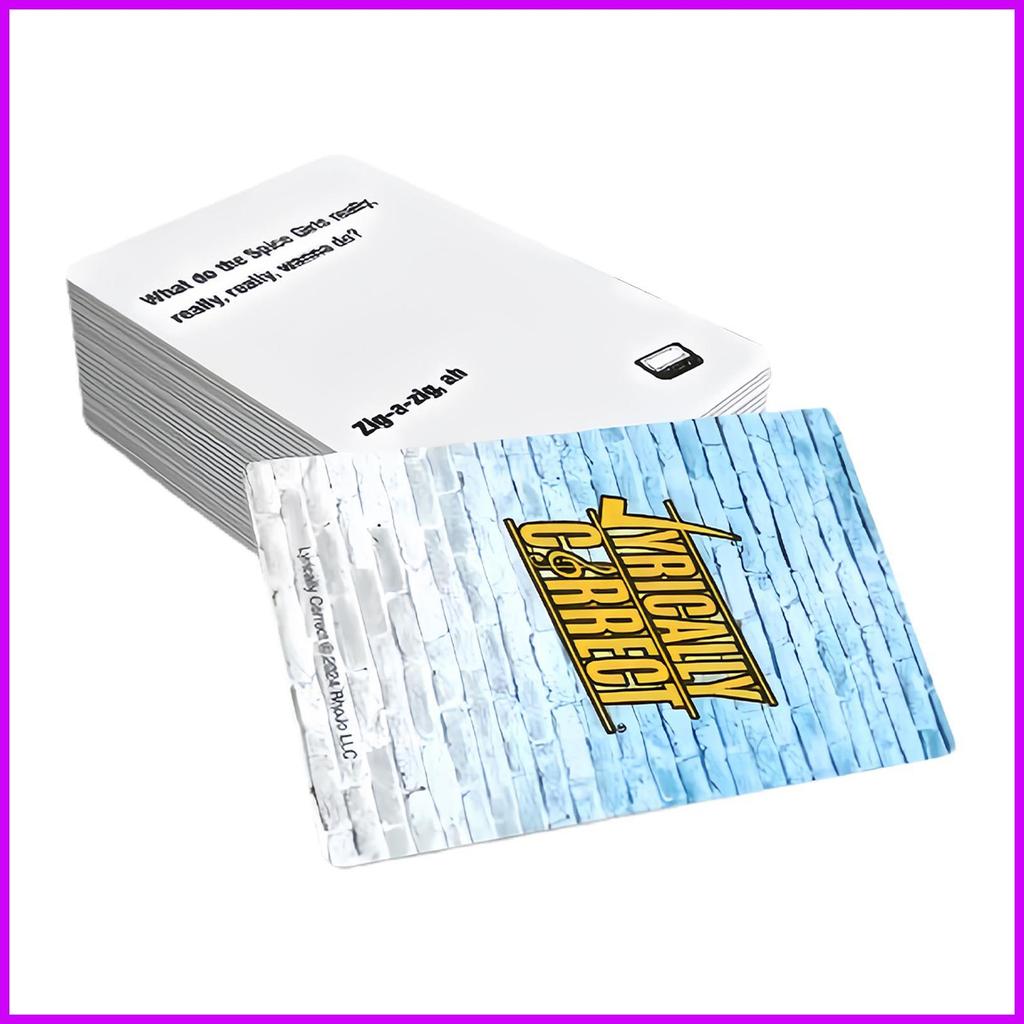 สําหรับแก้ไขเนื้อเพลง 90s และ 2000s trivia การ์ดเกม Sing หรือเครื่องดื่มการ์ดเกม 90s Interactive ร้อ