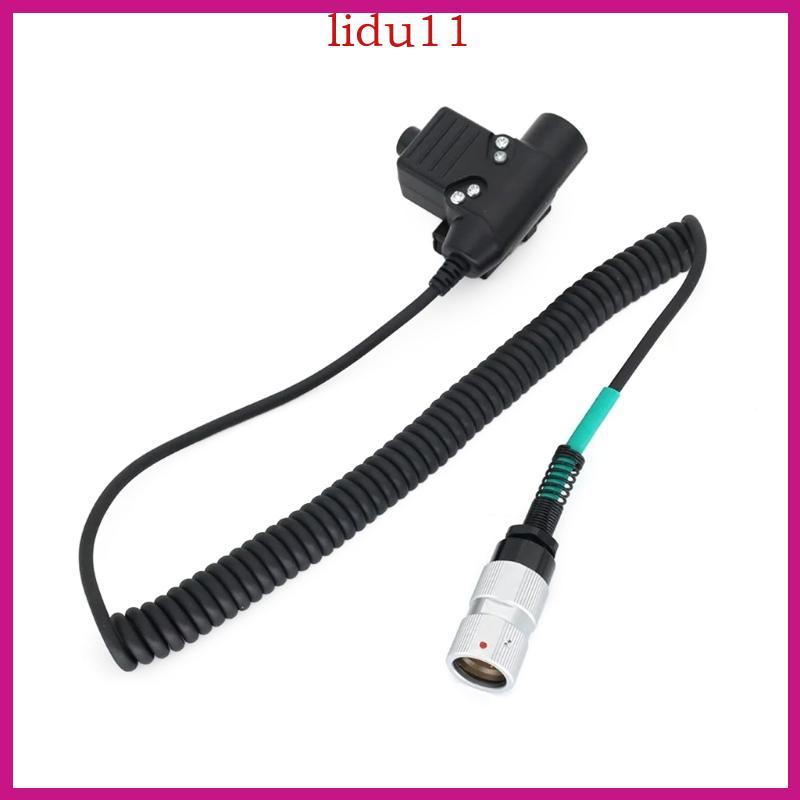 LID U94 PTT อะแดปเตอร์สําหรับ PRC152 6 Pin Plug WalkieTalkie ชุดหูฟังอะแดปเตอร์