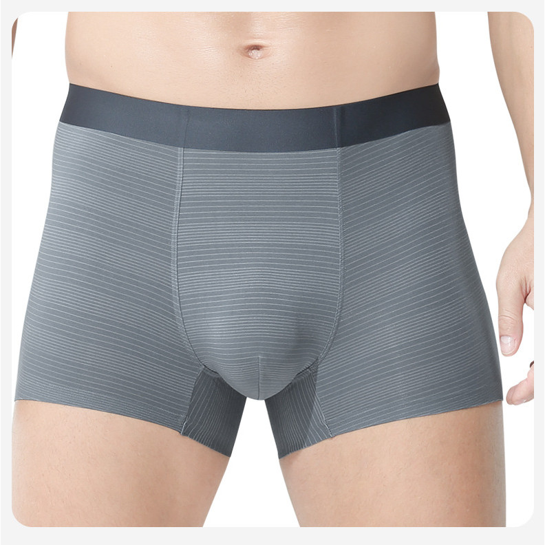 ผู้ชายต้านเชื้อแบคทีเรียชุดชั้นในชายฤดูร้อนบางสไตล์เซ็กซี่กางเกงนักมวยผู้ชายกีฬาสบายระบายอากาศ7002 - รูปที่ 4