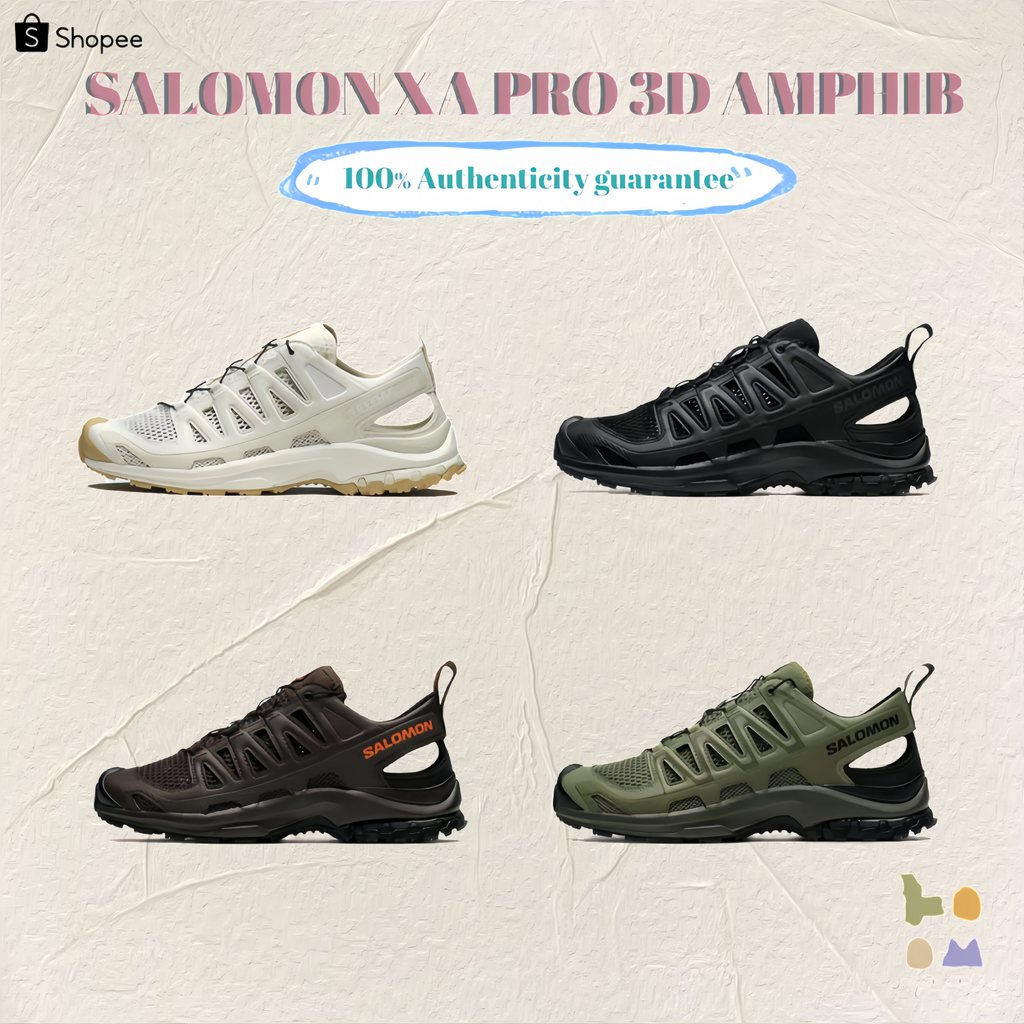 พรีออเดอร์（100% รับประกันของแท้&จากเกาหลี）SALOMON XA PRO 3D AMPHIB  ผู้ชาย/ผู้หญิง รองเท้าแตะ รองเท้าผ้าใบ