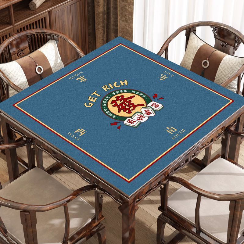 Mahjong Strawcloth Mat Mahjong ผ้าปูโต๊ะ Mat ทนต่อการสึกหรอ Anti-SLIP Mahjong Household Table Mat Sq