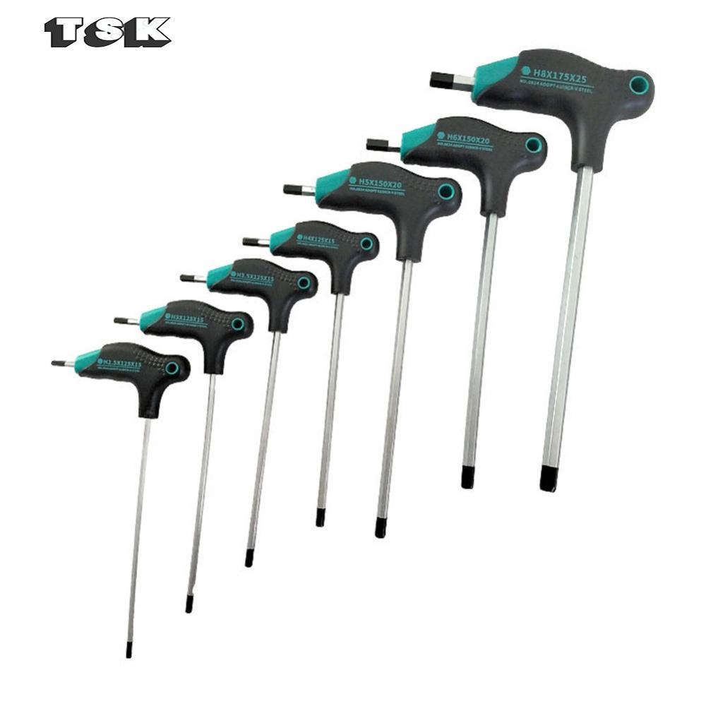 [TSKTH]Heavy Duty T Type Hex Key Wrench for H2 5 Hexagon Screwdriver with Storage Hole[Ready stock]