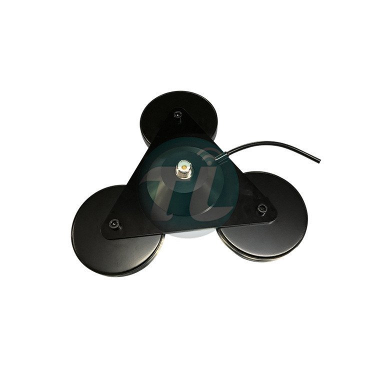 เสาอากาศแก้วเหล็กสายป้อนสามเหลี่ยมเมตร RG58 ฐานเสาอากาศ 4 ฐานรถ SL16 หัว PL259 Strong ดิสก์แม่เหล็ก 