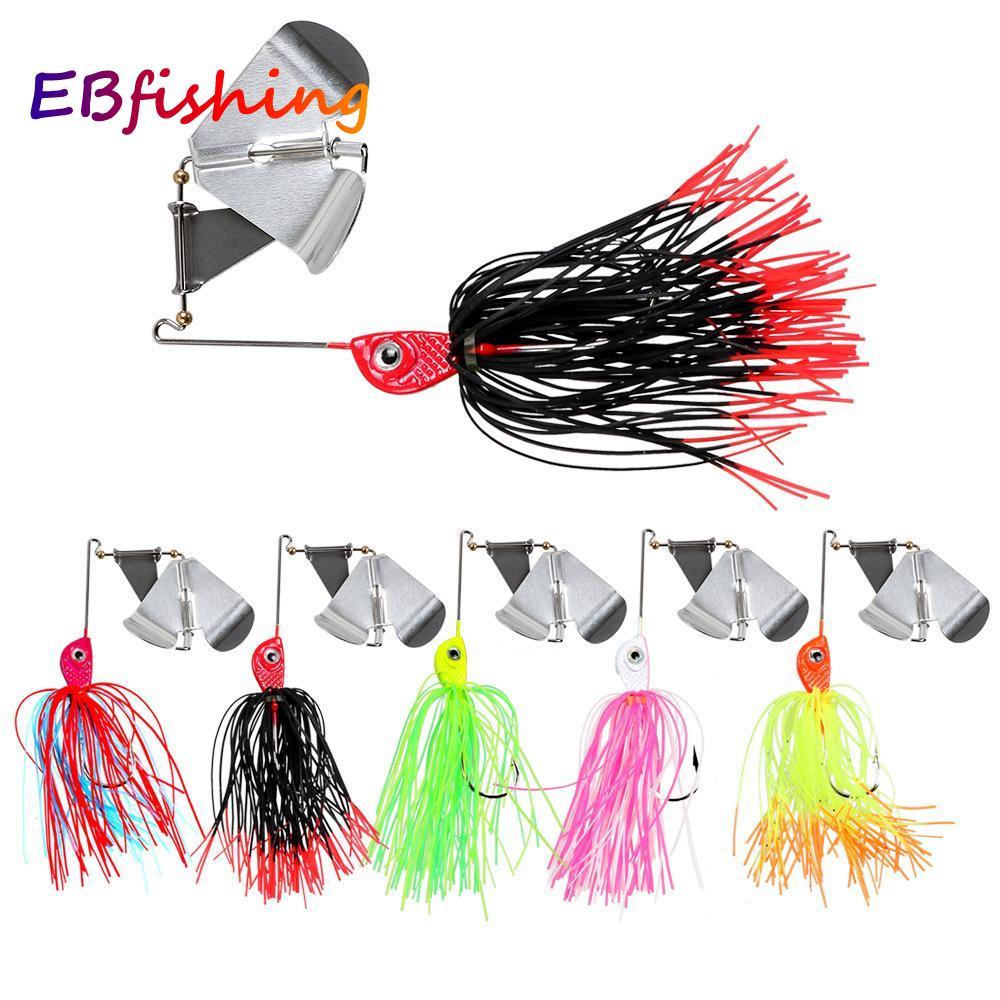 เหยื่อตกปลา Spin & Buzz Bait หลากสี สำหรับเบส เทราท์ และแซลมอน