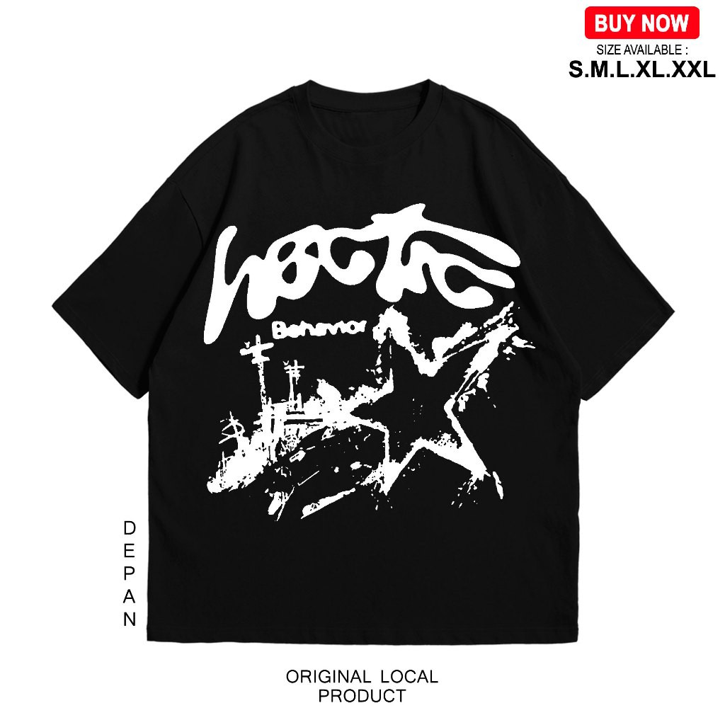 KATUN HECTIC เสื้อยืดผ้าฝ้ายสีดํา Unisex