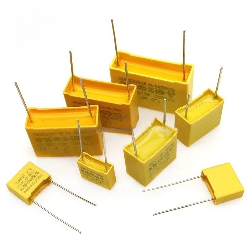 10pcs 275VAC X2 ตัวเก็บประจุความปลอดภัย 275V 10 มม.15 มม. 22.5 มม.0.022UF 0.002UF 0.1UF 0.22UF 0.47U