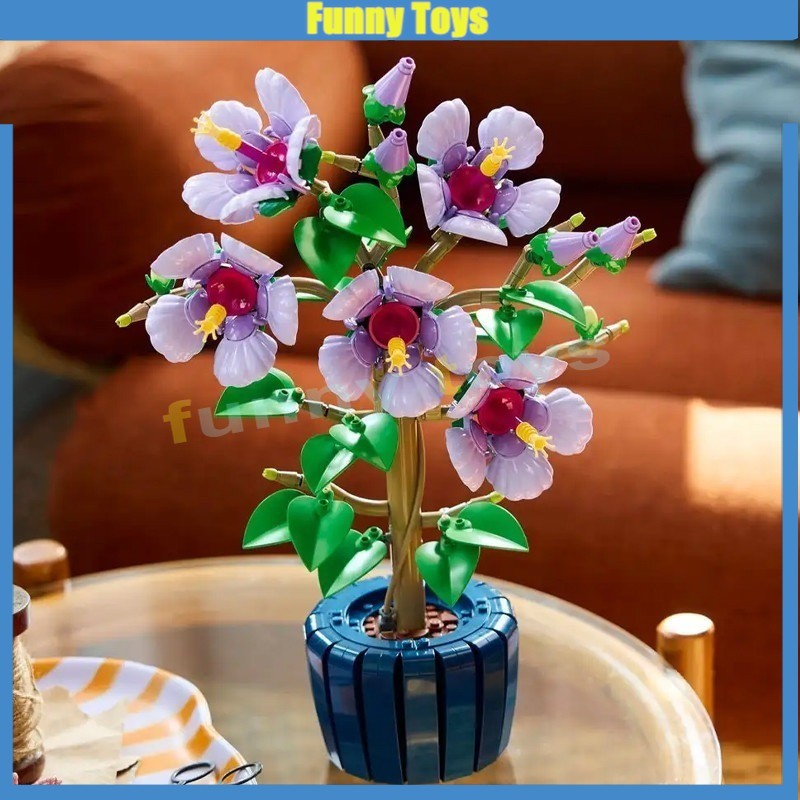 10-372,Hibiscus,Building Blocks Botanical Collection Creator Toys for Girls