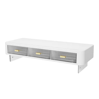 ชั้นวางของคอมพิวเตอร์ Office Station Desktop ลิ้นชักกล่องเก็บโต๊ะ Countertop Display ชั้นวางของจอ