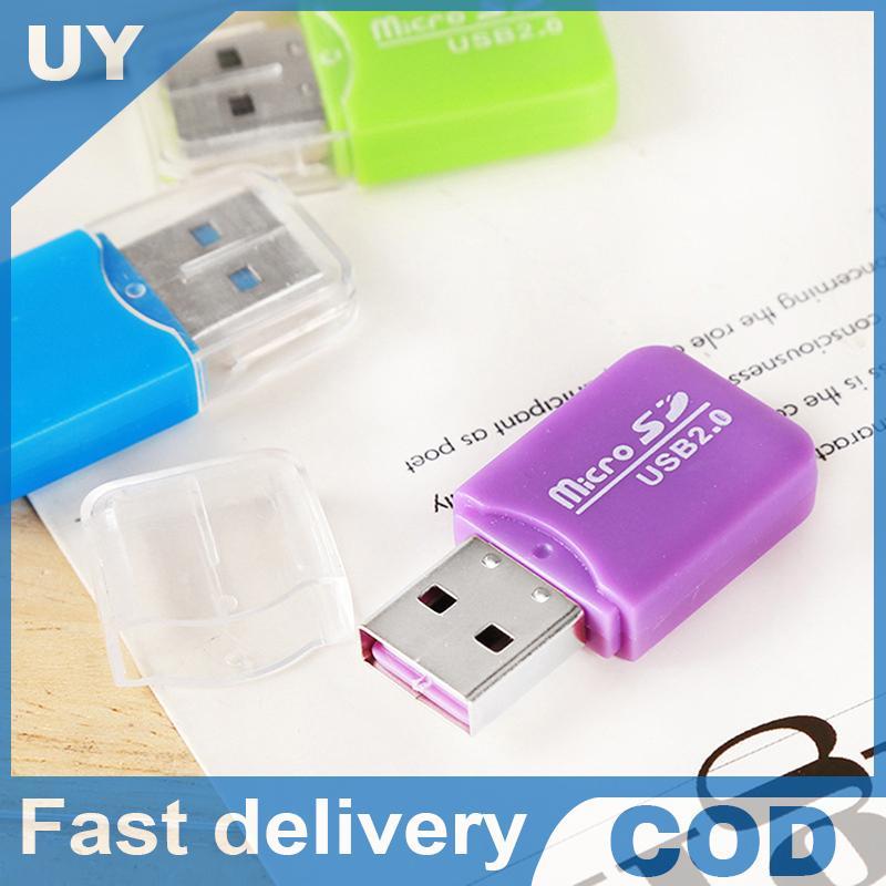 Null ใหม่ Mini Memory Card Reader USB 2.0 อินเทอร์เฟซ Micro SD TF Flash อะแดปเตอร์แบบพกพาคุณภาพสูงสํ