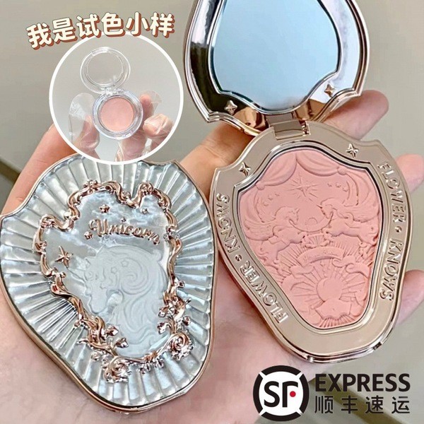 flower knows blush flower knows กล่อง Flower Knows Blush Unicorn Chocolate Expansion Highlighter Blu