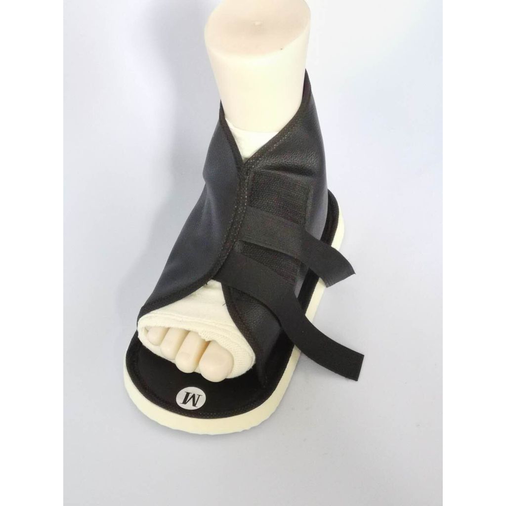 1.6/2.4รองเท้าใส่เฝือก [สวมได้ทั้งซ้ายและขวา] ไซส์M,L,XL วัสดุหนัง ใส่สบาย ไม่ลื่น คุณภาพดี การป้องกันข้อเท้า - รูปที่ 3