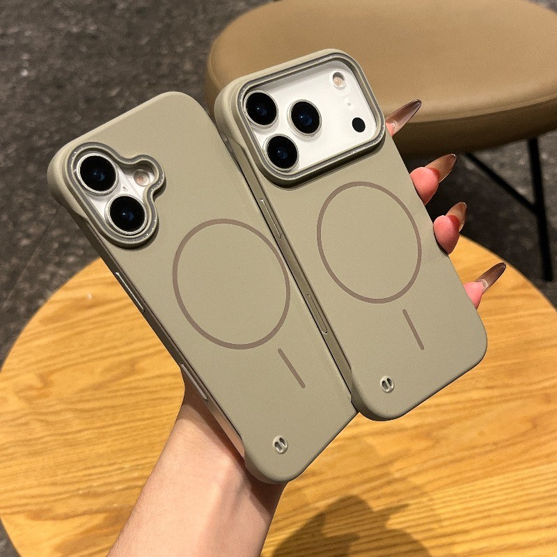 HOCE Frameless Skin Feel Soft Magnetic Phone Case สําหรับ Iphone 17 16 15 14 13 12 Pro Max TPU Cover Cases - รูปที่ 2