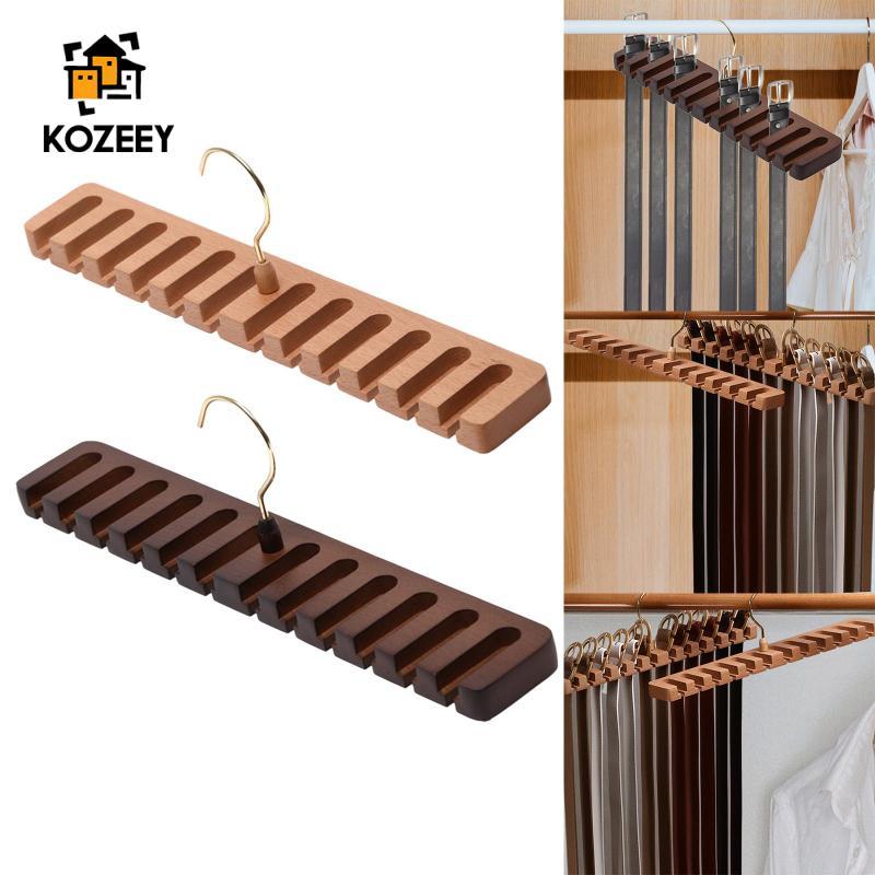 KOZEEY Organizer Storage Rack Tie เข็มขัดแขวนหมุนอุปกรณ์เสริมแบบพกพาสําหรับในครัวเรือนผู้หญิงโรงแรมตู้เสื้อผ้า Party