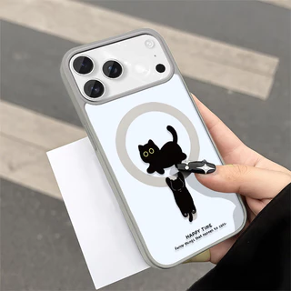 เคสแม่เหล็ก เคสใสกันกระแทกน่ารัก IPhone17 Air 11 12 13 14 15 16 17 PROMAX 17 16 15Pro 16 15 14PLUS 8 7Plus XR X XS XSMAX