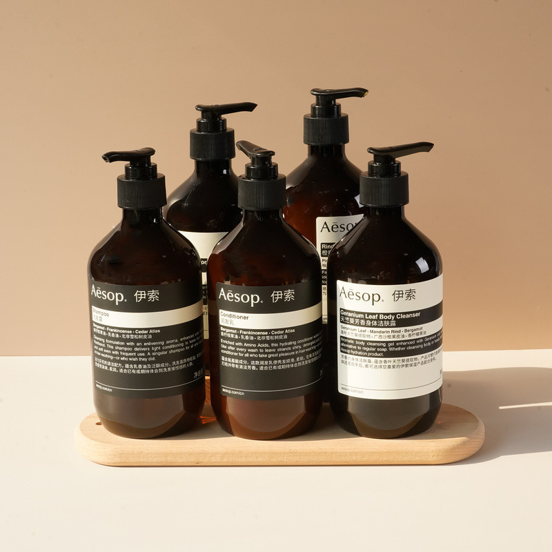 Waldorf Hotel Aesop Inspired Botanical Shampoo Conditioner Body Wash Lotion 500ml