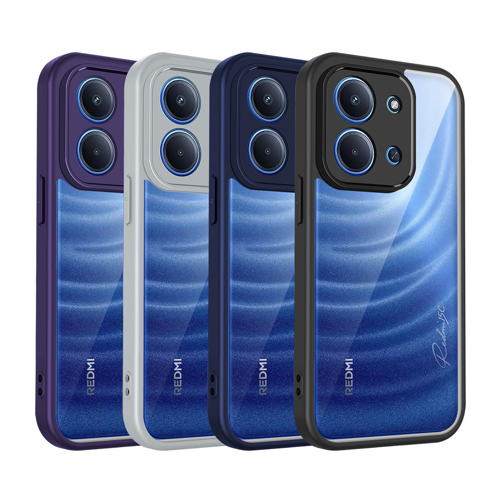 เคส Redmi 15C ปลอกหรูหราFrostedโปร่งใสสําหรับ Redmi 15C เคสโทรศัพท์