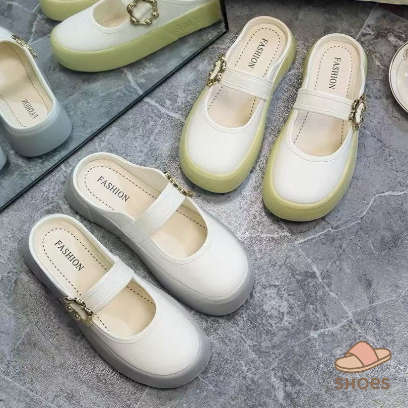 DZB HOME  รองเท้าสวมเปิดส้น พื้นนิ่ม ใส่สบาย งานหนังอย่างดี รองเท้าแฟชั่น ใส่ออกงานได้หลายโอกาส BB015 - รูปที่ 3