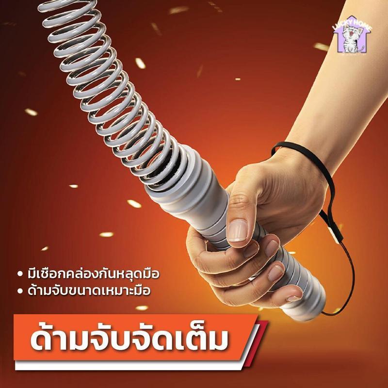 Gym Geniusz เชือกรบ เชือกออกกำลังกาย เชือกแรงต้านไร้สาย ฝึกแขน หลัง ไหล่ อุปกรณ์ออกกำลังกายพกพา ใช้งานได้ทุกที่ ราคา ถูกที่สุด ดีลบีเคเค แกลเลอรีภาพที่ 2