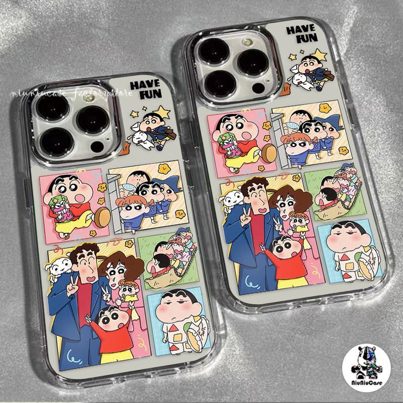 สําหรับ เคสไอโฟน17 ครอบครัวที่อบอุ่น For iPhone 11 13 12 14 15 Pro Max XS 7 Plus เคส รูปแบบโปร่งใส กันกระแทก กรอบรูปโลหะ