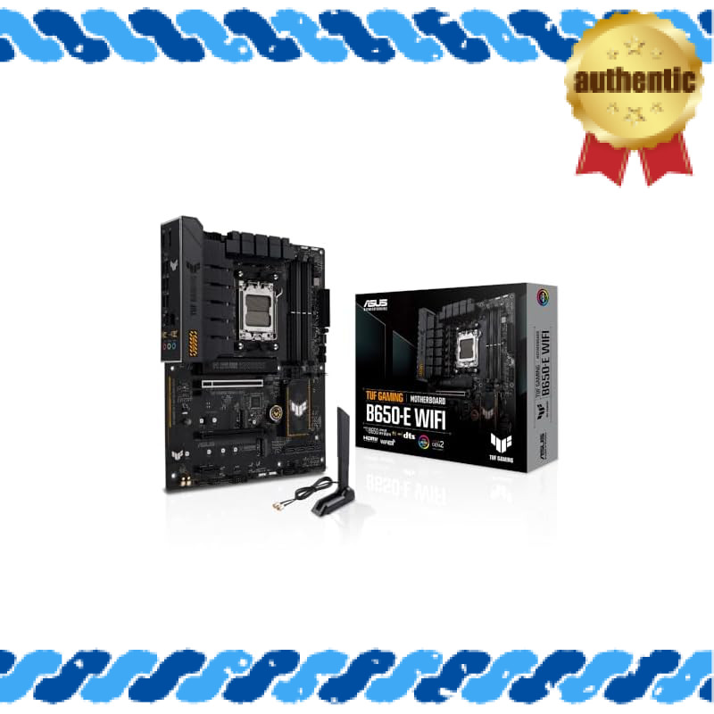 ASUS TUF GAMING B650-E WIFI ATX Motherboard equipped with B650, compatible with AMD Ryzen 7000 serie