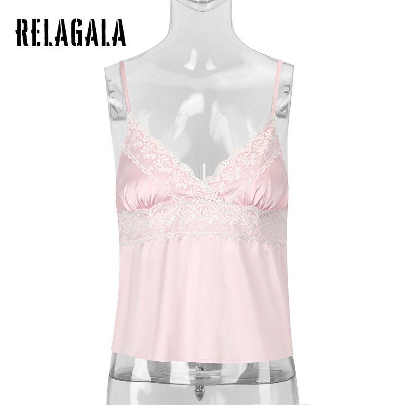 RELAGALA เสื้อชั้นในสตรี ดีไซน์เซ็กซี่ ลายลูกไม้ V-neck แบบพื้นฐานและแฟชั่น — صورة 5