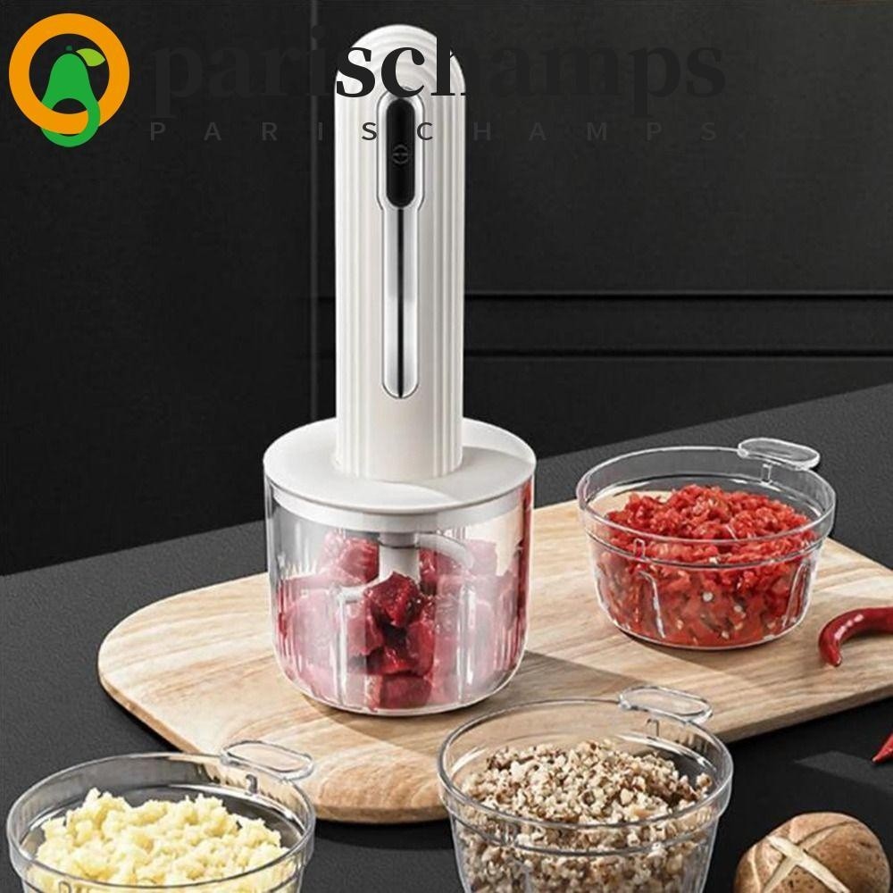 Parischamps Electric Food Chopper USB Rechargeable Electric Meat Grinder Portable Powerful Motor Wir