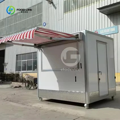 2025 คอลเลกชันราคาขายส่งไอศกรีมมือถือรถบรรทุกอาหารขาย Consession ใช้อาหาร Kiosk Trailer Fast Food Co