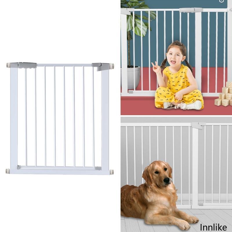 INN 24 8-87 8 นิ้ว Easy Walk Thru Pet Gate Wide Safety Gate สําหรับประตูและบันได