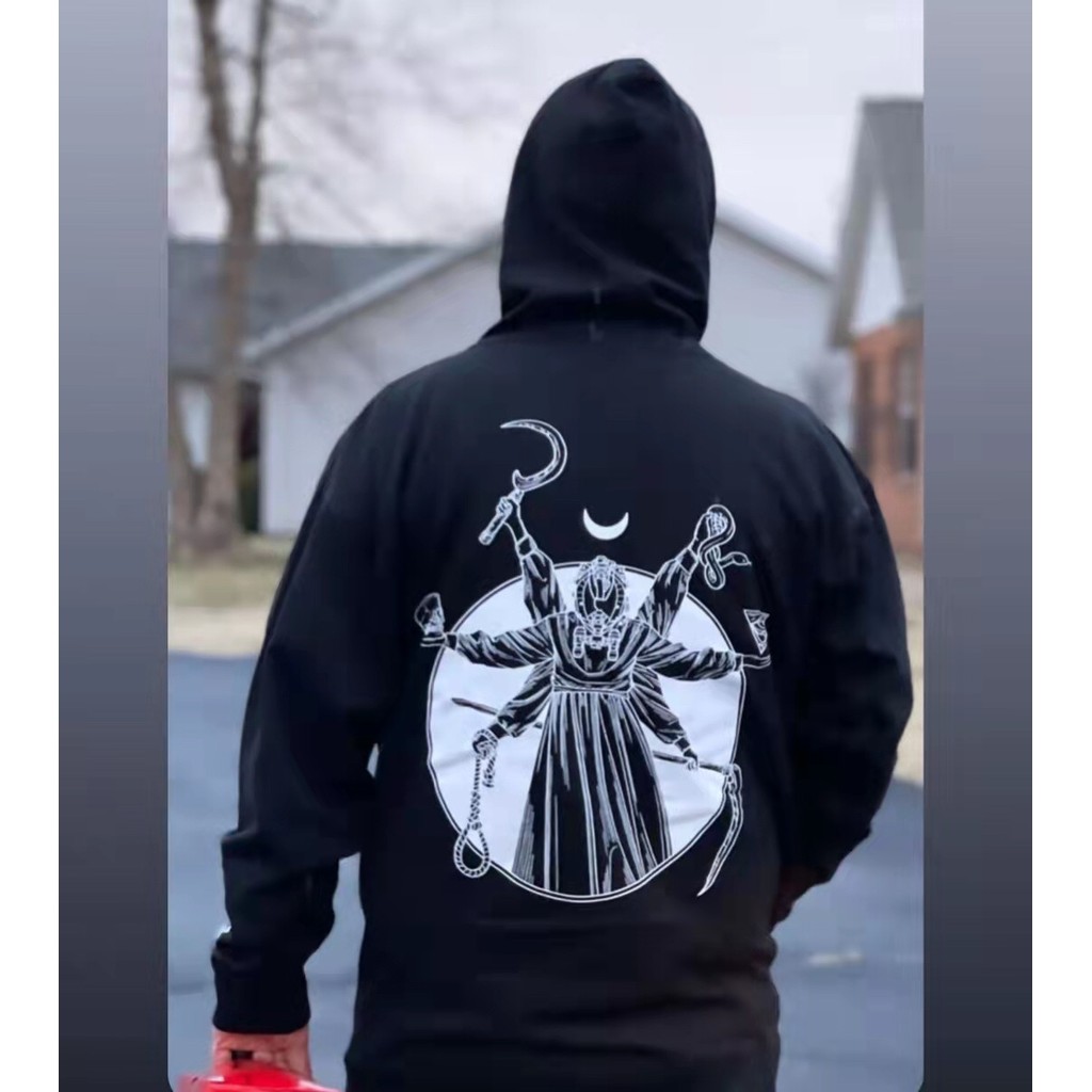 GBRS GROUP พิมพ์ผู้ชายสไตล์ทหาร ฮู้ดสเวตเตอร์ กีฬาลำลอง