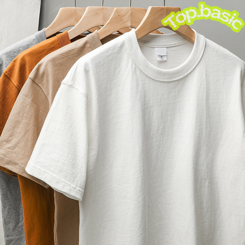 Top.basic🔥 เสื้อสีดํา สีทึบT-shirt ผ้าCOTTONโคตรนุ่ม เสื้อยืด เรียบง่ายและมีสไตล์ OVERSIZE เสื้อคอกลม unisex【COD】