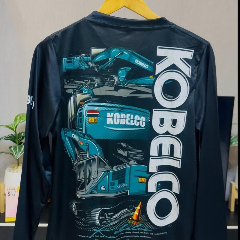 เสื้อผ้ามัน kobelco รถแม็คโคร เสื้อคอกลม ราคา ถูกที่สุด ดีลบีเคเค แกลเลอรีภาพที่ 5