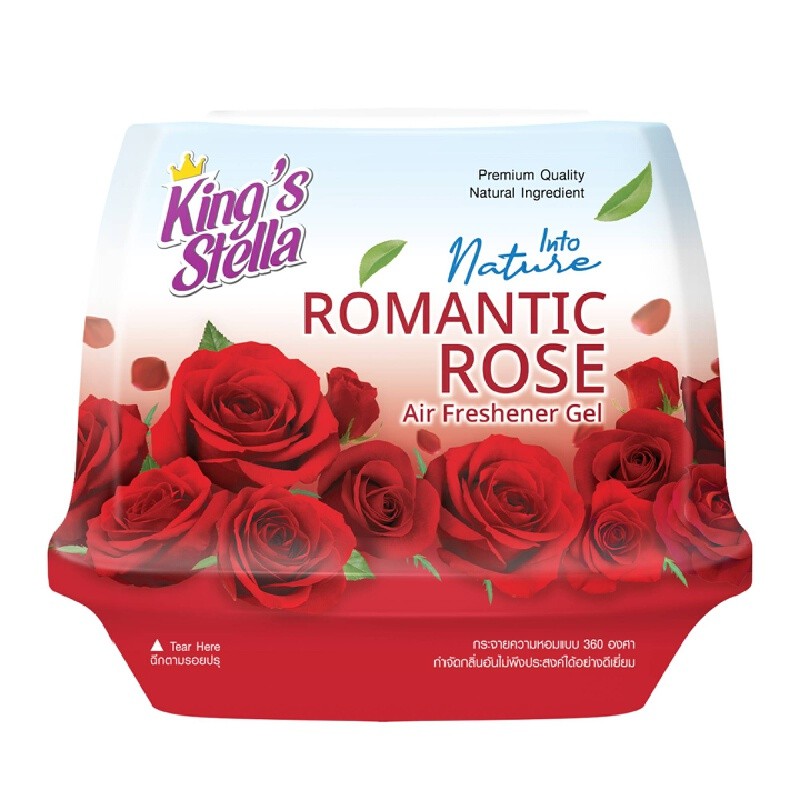 KING S STELLA เจลปรับอากาศ อินทูเนเจอร์ กลิ่น Romantic Rose ขนาด 180 กรัม
