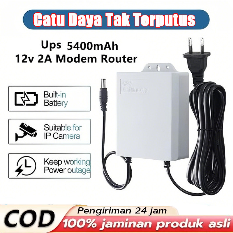 UPS แหล่งจ่ายไฟ High Power Supply การตรวจสอบขนาดใหญ่ UPS 6000mAH Ups Mini 12v WiFi Router กล้องรักษา