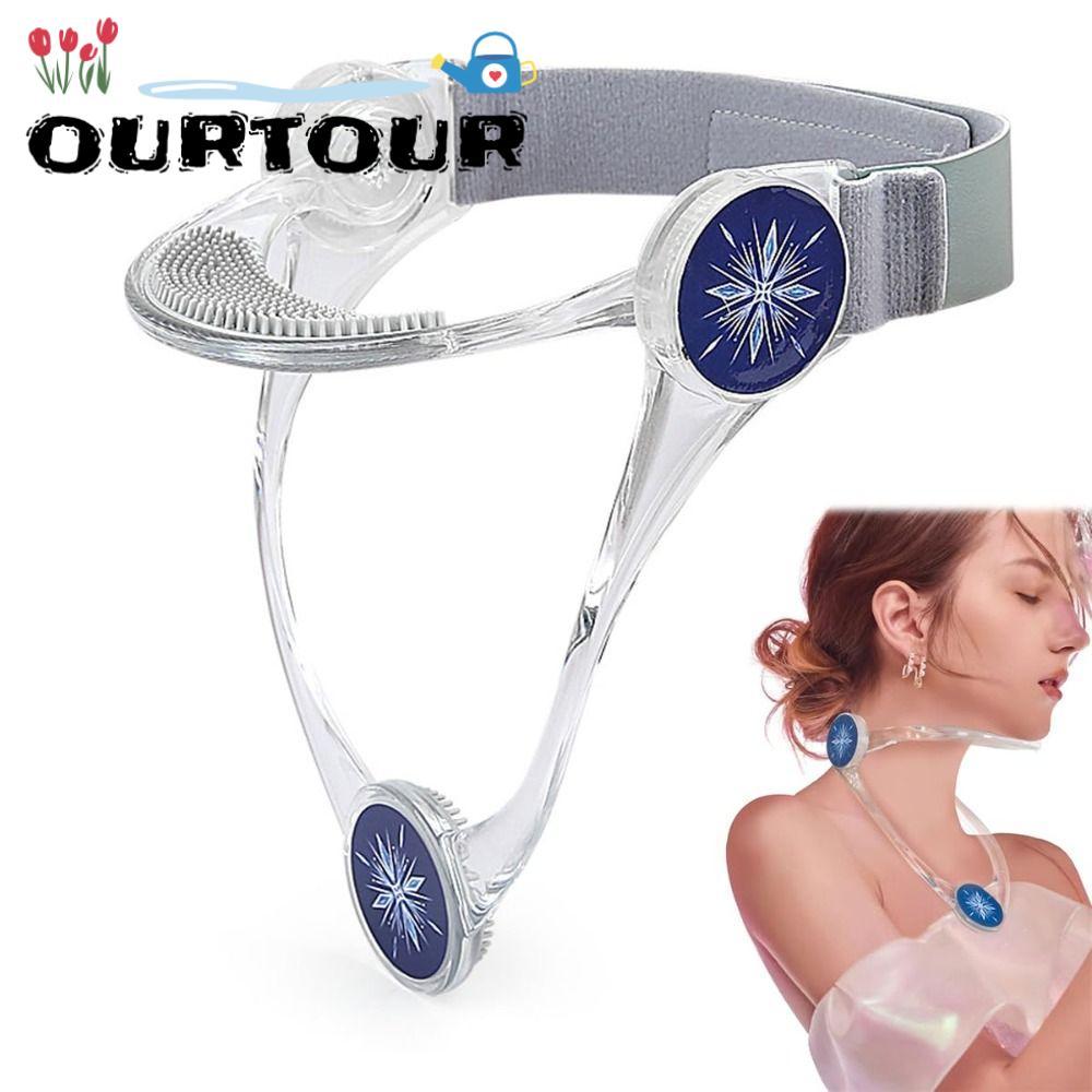 URTOUR Correctorท่าทาง, TPU รั้งคอแบบพับได้, การแก้ไขคอแบบพกพาบรรเทาอาการปวดกระดูกสันหลังส่วนคอปรับป