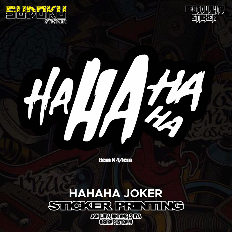 HAHAHA สติ๊กเกอร์พิมพ์ลาย Joker Viral