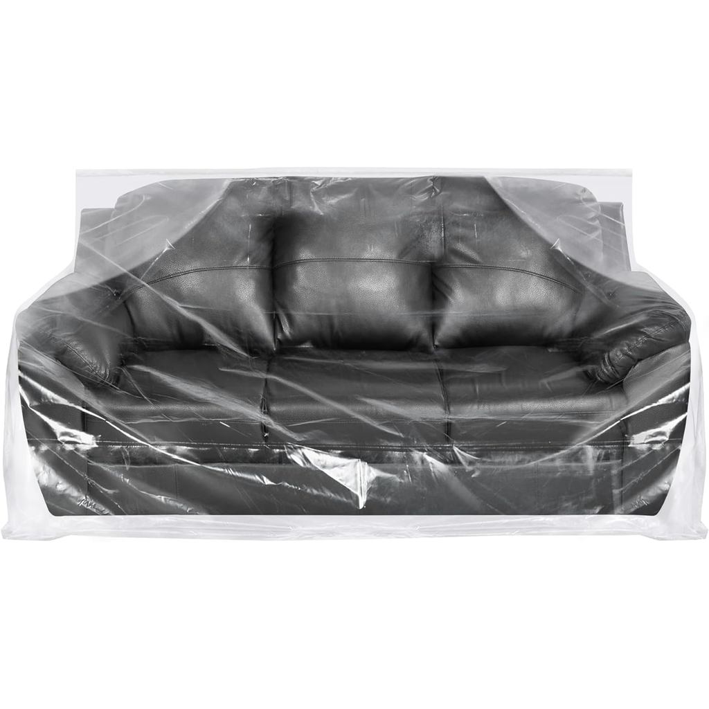 Yotelab Plastic Couch Cover for Moving,Sofa Bag Cover Protector,Furniture Cover for Storage,92Wx42Dx