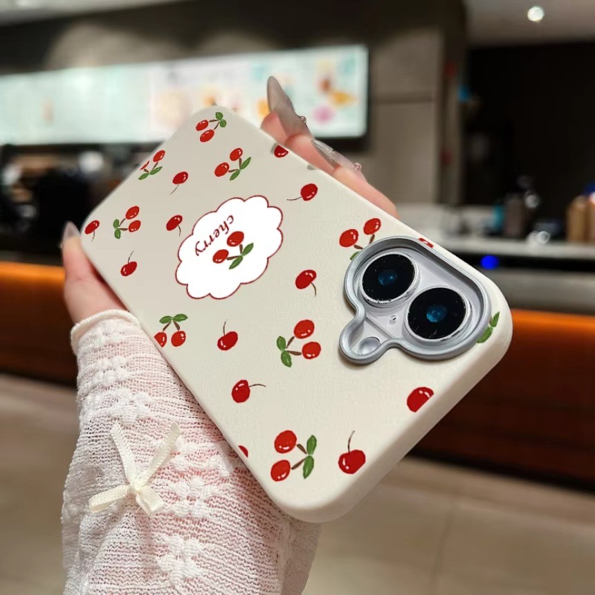 สําหรับ Vivo V23e V23 V25 V27 V29 V40 Pro V27E V50 V40 V30 Lite V50E ปลอก Simple Feel Little Cherry 