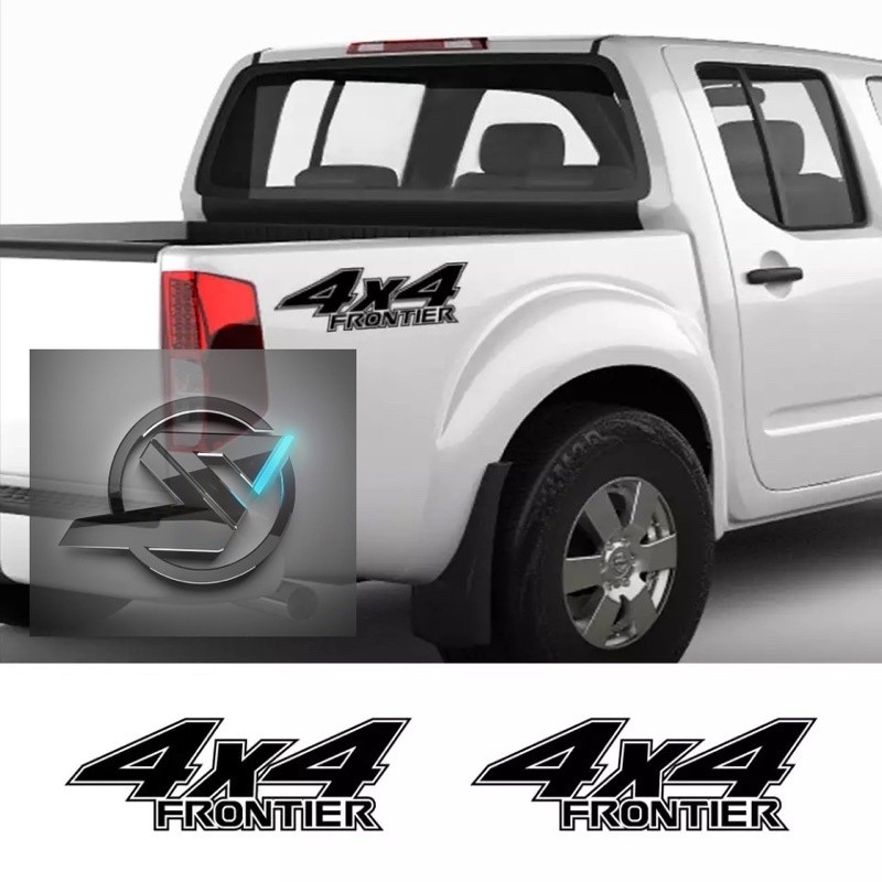 (คลังสินค้าพร้อม) S543# 2 ชิ้น 4x4 FRONTIER Car Body Vinyl Decal สติกเกอร์