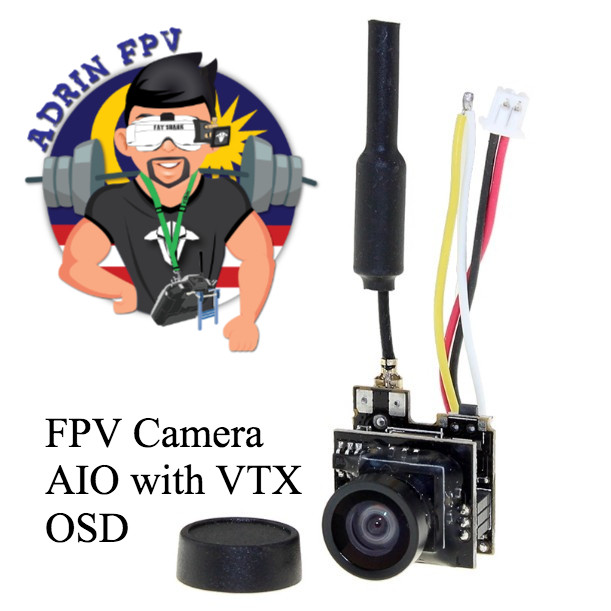 LST - S2 OSD 5.8G 800TVL HD Micro CMOS FPV กล้อง 150 องศา 3.6g Ultralight PAL / NTSC Switchable สําห