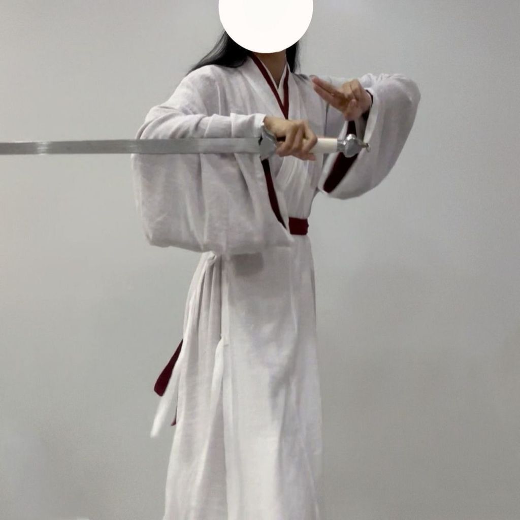 ชุดHanfu Lilianhua สไตล์Xianxia แบบคลาสสิกWei Jin สำหรับคอสเพลย์ทั้งชายและหญิง LF25.1.1