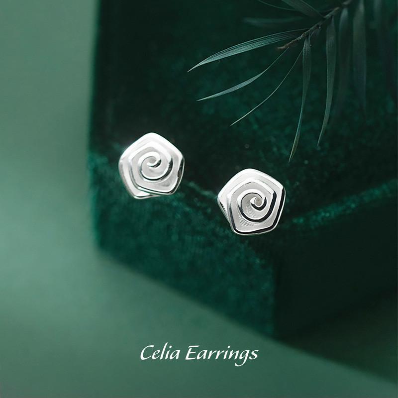Celia Earrings ต่างหูเงินแท้ S925 [MERCELO]
