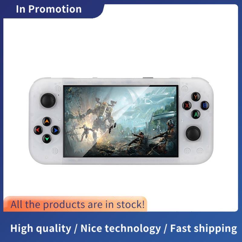 RG50XX มือถือคอนโซลเกม Retro 5 นิ้ว 64G 20000 + วิดีโอเกม 3D จอยสติ๊ก LINUX สําหรับ 19 + จําลอง A