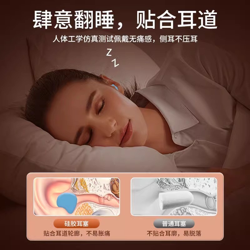 Hot Sale#Silicone Earplugs for Sleeping, Super Soundproof Noise Reduction Anti-Noise Artifact for Ea