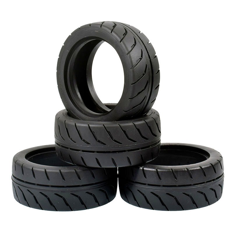 1:10 On-Road ยางรถ 68 มม.ยาง Tyre Hot Melt ยาง HSP HPI HIMOTO 94123 FW06 TT02 E10 ทนต่อการขัดถูรถแข่ง