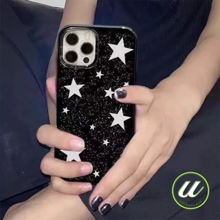 เคสไอโฟน 11 แฟชั่นง่ายดาวเล็ก ๆ น้อย ๆ ผิวมันนุ่ม สำหรับ IPhone 11 15 13 16 12 17 14 Pro Max XS Max Air X XR 7 8 16 Plus