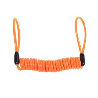 สีส้มสปริงเตือนคอยล์เคเบิ้ลปลอดภัยรถจักรยานยนต์จักรยานล็อคดิ…