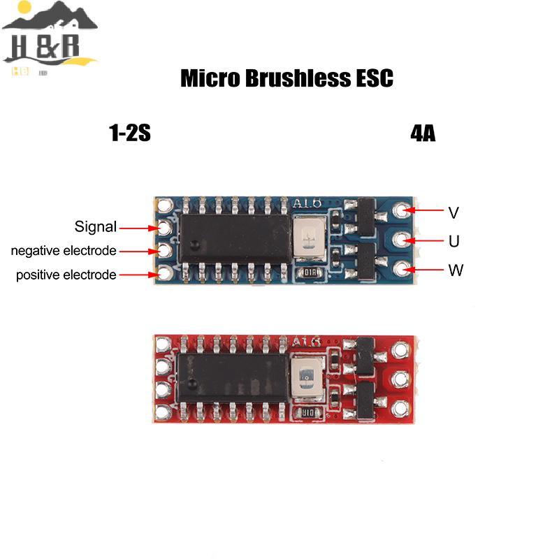 H&B Nov 1S-2S DC 3.7V-8.4V 4A Micro Brushless Motor Driver Board Electric Regulator Drive สําหรับ 11