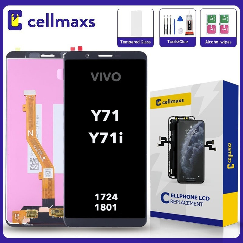 สําหรับ VIVO Y71 Y71i 1724 1801 เปลี่ยนหน้าจอสัมผัส LCD พร้อมกรอบ