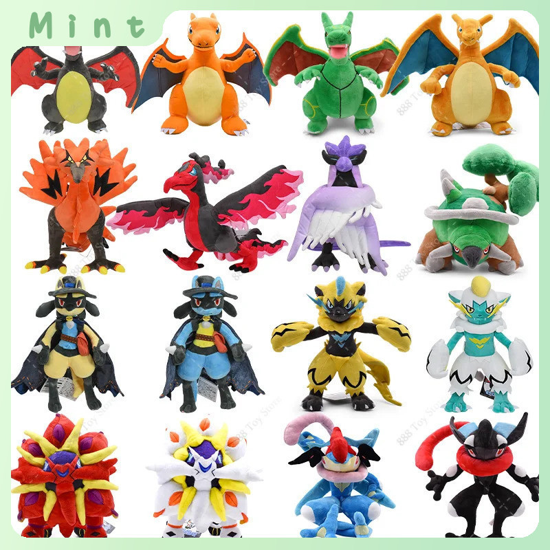 Pokemon Plush Shadow Gyarados Charizard Mega Rayquaza Hisuian Zorua Lucario เด็กคริสต์มาสของขวัญ
